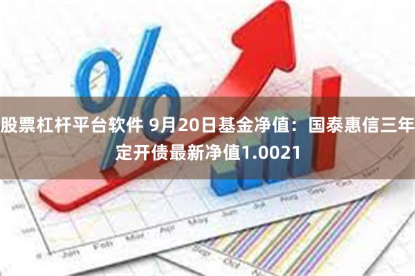 股票杠杆平台软件 9月20日基金净值：国泰惠信三年定开债最新净值1.0021