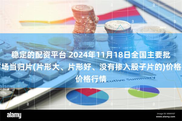 稳定的配资平台 2024年11月18日全国主要批发市场当归片