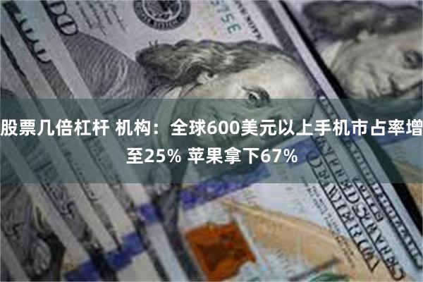 股票几倍杠杆 机构：全球600美元以上手机市占率增至25% 苹果拿下67%