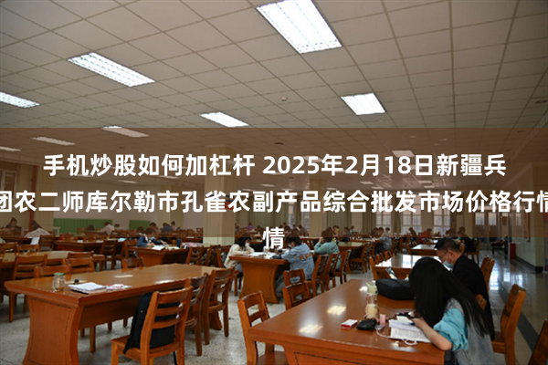 手机炒股如何加杠杆 2025年2月18日新疆兵团农二师库尔勒市孔雀农副产品综合批发市场价格行情